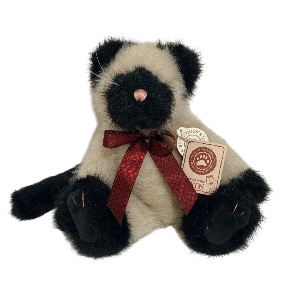 Boyds Bears Purrsnicitty Snottykat Siamese Cat Plush 53050-10 Tan Black NWT